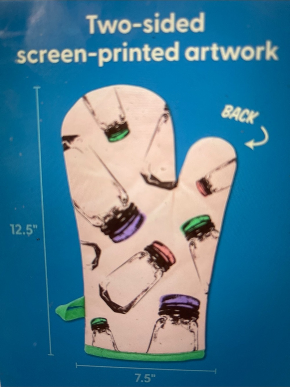 NWT Blue Q Oven Mitt - “B!… I Am The Secret Ingredient” - Picture 2 of 7